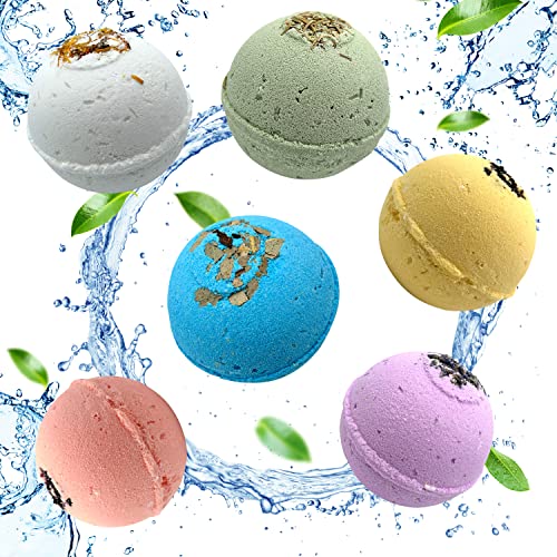 Handmade Organic Bath Bombs Gift Set For Women All Natural with Epson Salt Dead Sea Salt - Natural and Safe Bath Bombs Kit