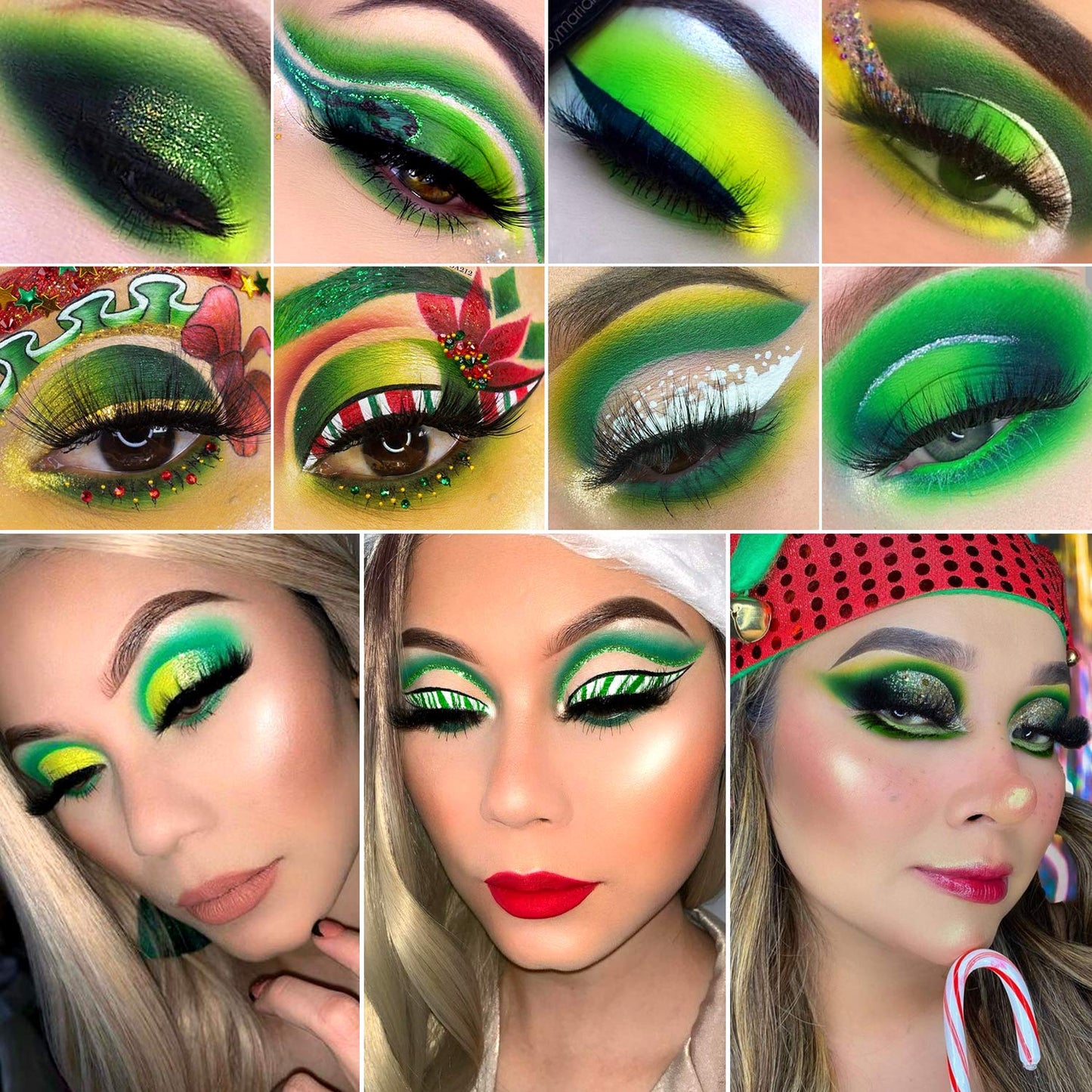 DE'LANCI Avocado Green Eyeshadow Palette 15 Colors, Highly Pigmented Wear Cruelty Free Nude Yellow Emerald Green Eye Shadow Pallet