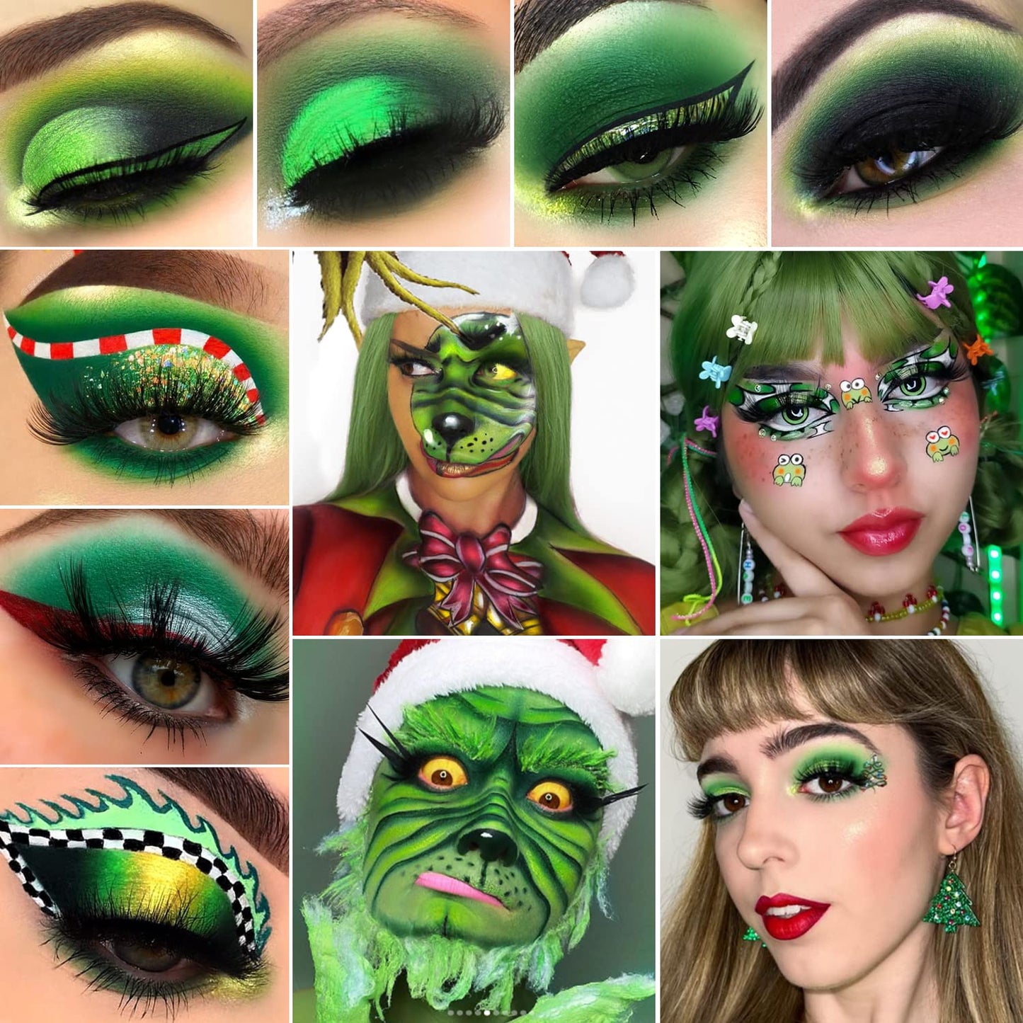 DE'LANCI Avocado Green Eyeshadow Palette 15 Colors, Highly Pigmented Wear Cruelty Free Nude Yellow Emerald Green Eye Shadow Pallet