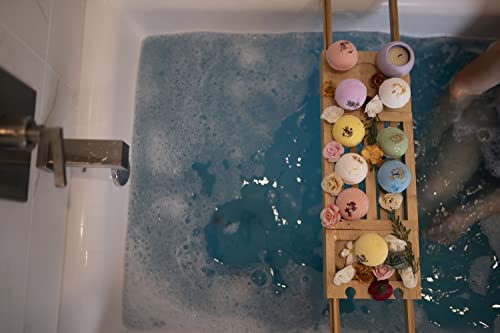Handmade Organic Bath Bombs Gift Set For Women All Natural with Epson Salt Dead Sea Salt - Natural and Safe Bath Bombs Kit