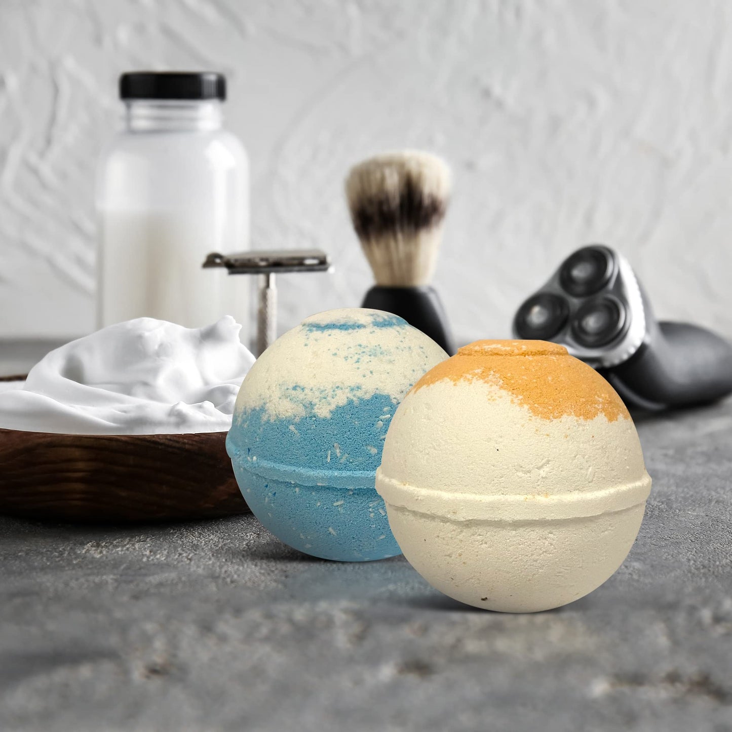 Organic Bath Bombs Gift Set for Men - Vegan Natural Ingredients - Absolutely Safe for Men - Relaxing Epsom, Himalayan, Dead Sea Salts & Essential Oils - Made in The USA