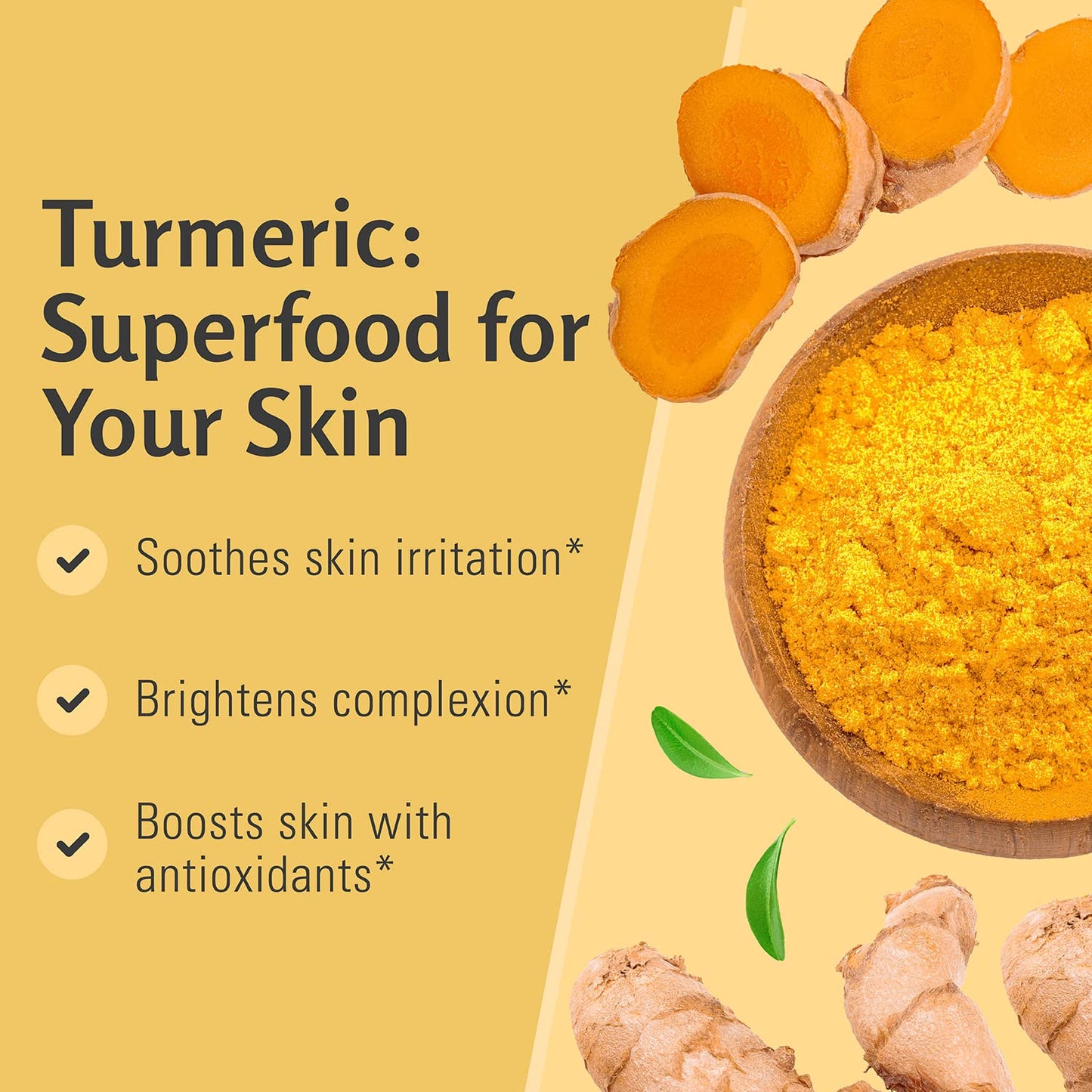Exfoliating Turmeric Body Scrub and Skin Exfoliator with Collagen and Coconut Oil